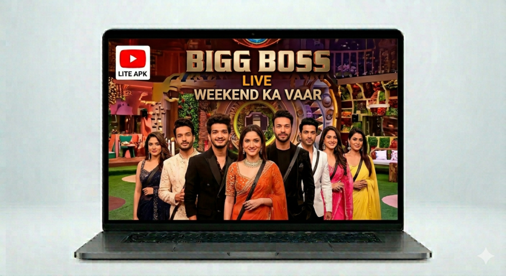 a small screenshot of a laptop screen showing an indian show